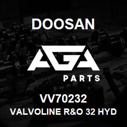VV70232 Doosan VALVOLINE R&O 32 HYDRAULIC OIL | AGA Parts