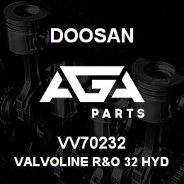VV70232 Doosan VALVOLINE R&O 32 HYDRAULIC OIL | AGA Parts