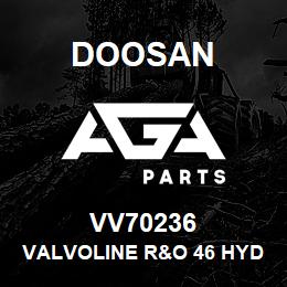 VV70236 Doosan VALVOLINE R&O 46 HYDRAULIC OIL | AGA Parts