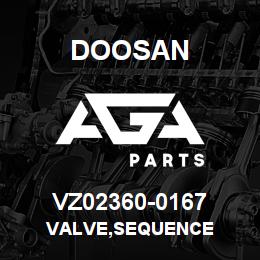 VZ02360-0167 Doosan VALVE,SEQUENCE | AGA Parts