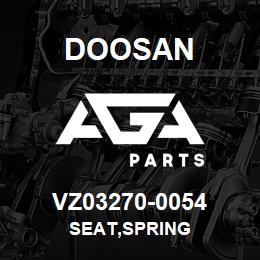 VZ03270-0054 Doosan SEAT,SPRING | AGA Parts
