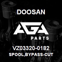 VZ03320-0182 Doosan SPOOL,BYPASS-CUT | AGA Parts
