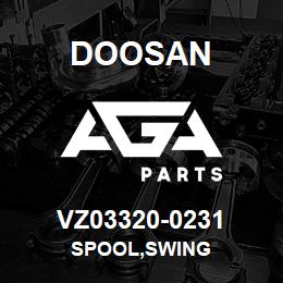 VZ03320-0231 Doosan SPOOL,SWING | AGA Parts