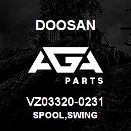 VZ03320-0231 Doosan SPOOL,SWING | AGA Parts
