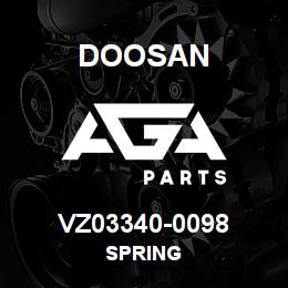 VZ03340-0098 Doosan SPRING | AGA Parts