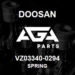 VZ03340-0294 Doosan SPRING | AGA Parts