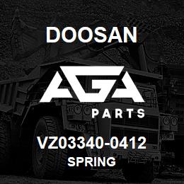 VZ03340-0412 Doosan SPRING | AGA Parts