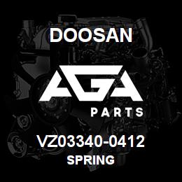 VZ03340-0412 Doosan SPRING | AGA Parts