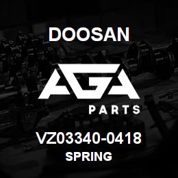VZ03340-0418 Doosan SPRING | AGA Parts