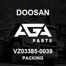 VZ03385-0039 Doosan PACKING | AGA Parts
