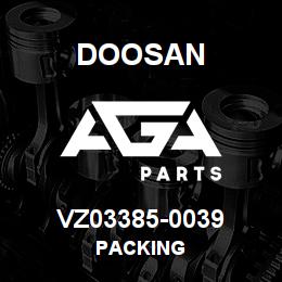 VZ03385-0039 Doosan PACKING | AGA Parts