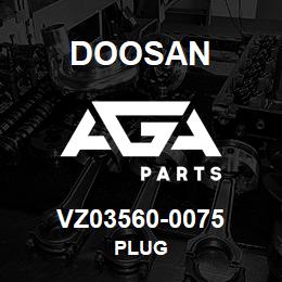 VZ03560-0075 Doosan PLUG | AGA Parts