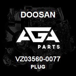 VZ03560-0077 Doosan PLUG | AGA Parts