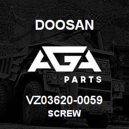 VZ03620-0059 Doosan SCREW | AGA Parts