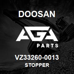 VZ33260-0013 Doosan STOPPER | AGA Parts