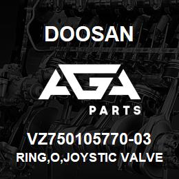 VZ750105770-03 Doosan RING,O,JOYSTIC VALVE | AGA Parts
