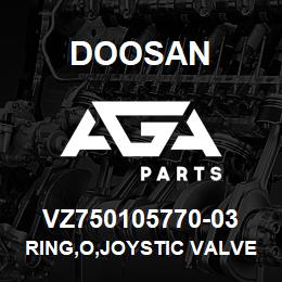 VZ750105770-03 Doosan RING,O,JOYSTIC VALVE | AGA Parts