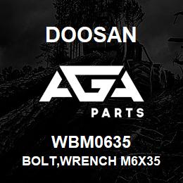 WBM0635 Doosan BOLT,WRENCH M6X35 | AGA Parts