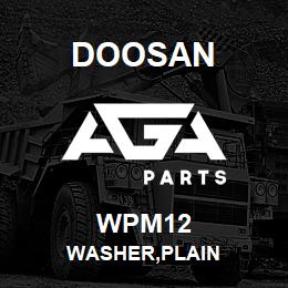 WPM12 Doosan WASHER,PLAIN | AGA Parts