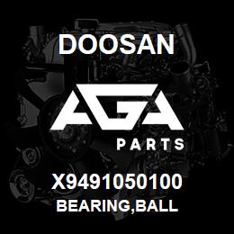 X9491050100 Doosan BEARING,BALL | AGA Parts