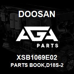 XSB1069E02 Doosan PARTS BOOK,D18S-2 | AGA Parts