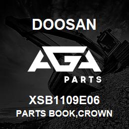 XSB1109E06 Doosan PARTS BOOK,CROWN | AGA Parts