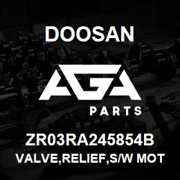 ZR03RA245854B Doosan VALVE,RELIEF,S/W MOTOR | AGA Parts