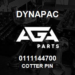 0111144700 Dynapac COTTER PIN | AGA Parts