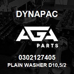 0302127405 Dynapac PLAIN WASHER D10,5/20X2 | AGA Parts