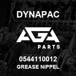 0544110012 Dynapac GREASE NIPPEL | AGA Parts