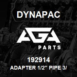 192914 Dynapac Adapter 1/2" Pipe 3/4" Hose | AGA Parts