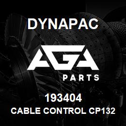 193404 Dynapac Cable Control Cp132 | AGA Parts
