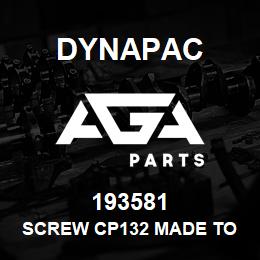 193581 Dynapac Screw Cp132 Made To Drawing | AGA Parts