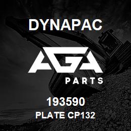 193590 Dynapac Plate Cp132 | AGA Parts