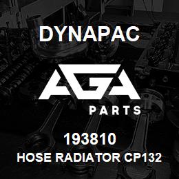 193810 Dynapac Hose Radiator Cp132 | AGA Parts
