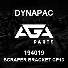 194019 Dynapac Scraper Bracket Cp132 | AGA Parts