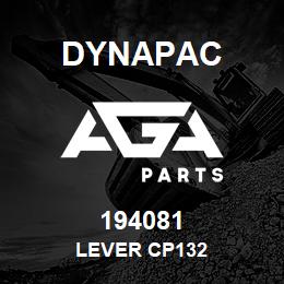194081 Dynapac Lever Cp132 | AGA Parts