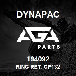 194092 Dynapac Ring Ret. Cp132 | AGA Parts