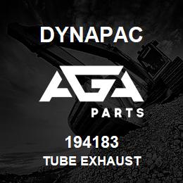 194183 Dynapac Tube Exhaust | AGA Parts