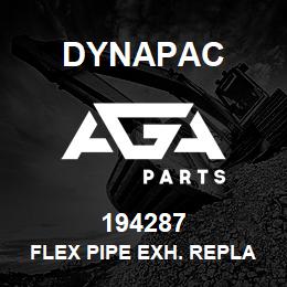 194287 Dynapac Flex Pipe Exh. Replaces 1941170 | AGA Parts
