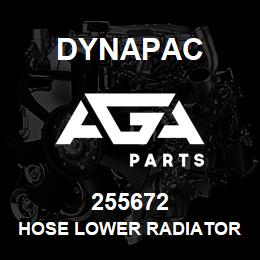 255672 Dynapac Hose Lower Radiator | AGA Parts