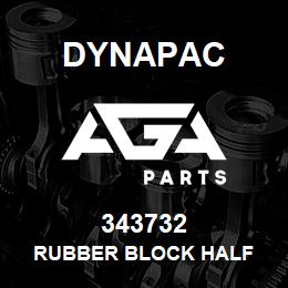 343732 Dynapac Rubber Block Half | AGA Parts