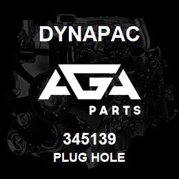 345139 Dynapac Plug Hole | AGA Parts
