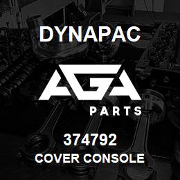 374792 Dynapac Cover Console | AGA Parts