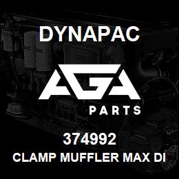 374992 Dynapac Clamp Muffler Max Diam. 265Mm | AGA Parts