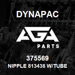 375569 Dynapac Nipple 813438 W/Tube Ext Me Etric Tube: 14Odx6 3L | AGA Parts