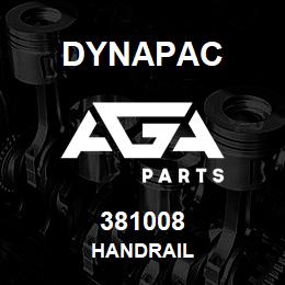 381008 Dynapac Handrail | AGA Parts