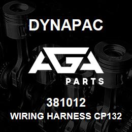 381012 Dynapac Wiring Harness Cp132 Optional Sprinkler Pum | AGA Parts