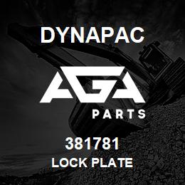 381781 Dynapac Lock Plate | AGA Parts