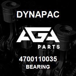 4700110035 Dynapac BEARING | AGA Parts